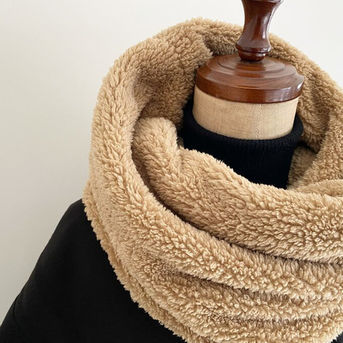 ○すっぽりかぶるだけ❣️ツイード調 スヌード○ s2-07