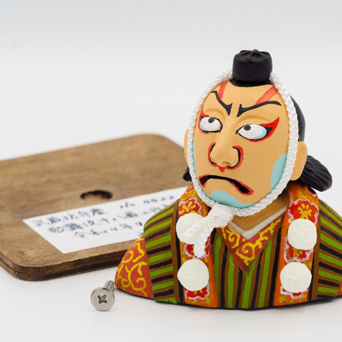 九谷焼 古い置物 歌舞伎 勧進帳 弁慶 20cm - 置物