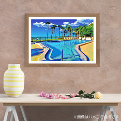 【アートポスター】フロリダ サラソタのプール（作品No.413） 3枚目の画像