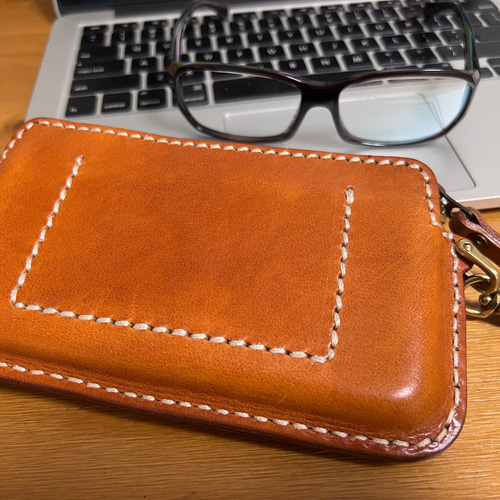 牛革手作り】本革クラッチバッグ フラットポーチ 多機能 アンティーク