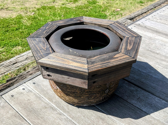 新品登場 睡蓮鉢木枠カバー 40cmタイプ 通販 武めだか ハウス・小屋 水槽用品