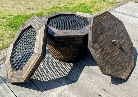 睡蓮鉢木枠カバー 30cmタイプ ハウス・小屋 武めだか 通販