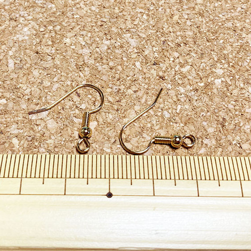 18KGP玉付きフックピアス12個 金具・チェーン HONEYBEETAIL 通販