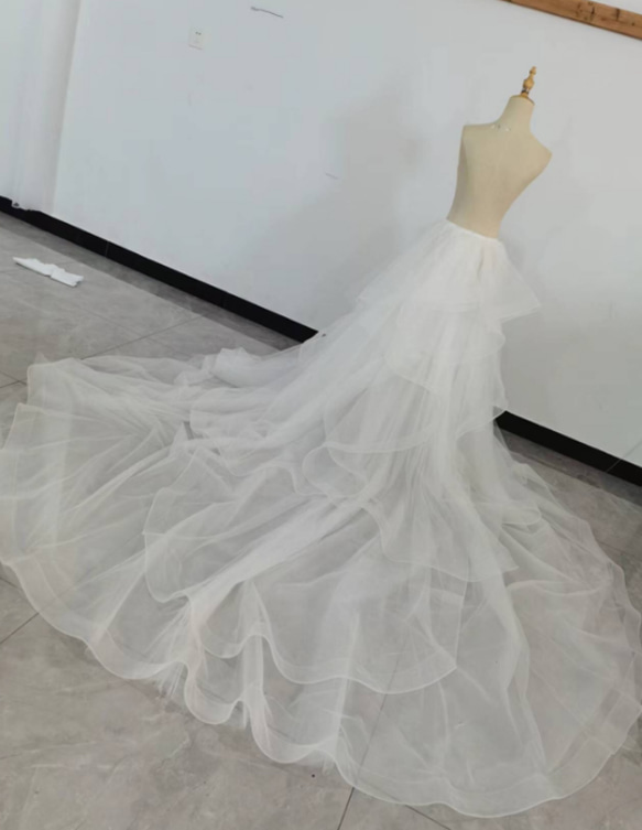 取り外し フリルトレーン 後付け取り外しトレーン フリル ボリュームアップ オーバー