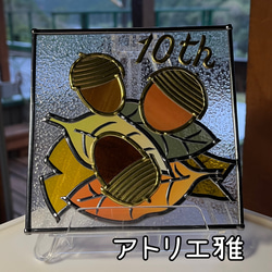 プルメリア額縁付き（ステンドグラス風グラスアート） その他