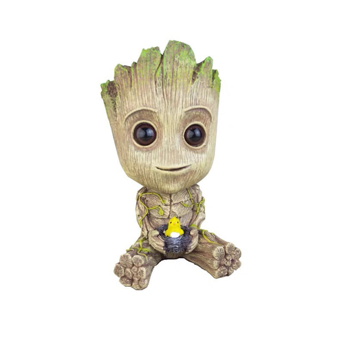 多肉用植え鉢 Lサイズ 樹脂プランター 筆箱 小物入り グルート groot