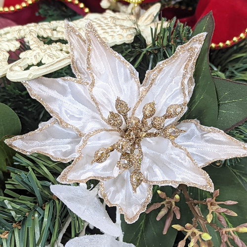 ずっときれい！毎年飾れる！超特大クリスマススワッグ 玄関 インテリア