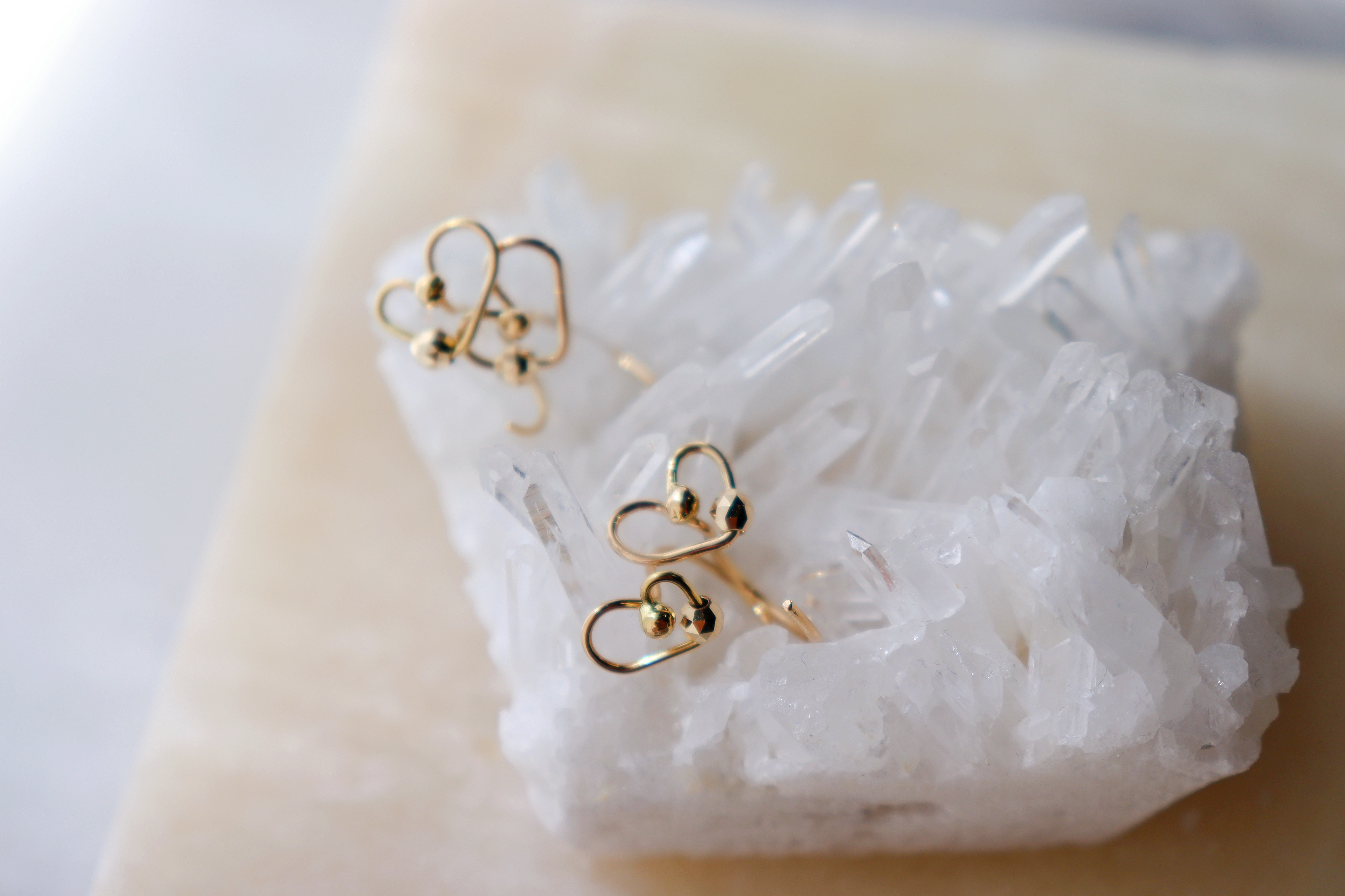 《k18YG》happy heart 幸せのハート　(片耳ずつ)Jojuly  hearts