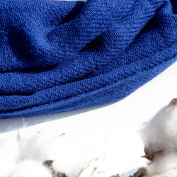 聖誕節禮物 交換禮物 情人節禮物 生日禮物 喀什米爾Cashmere/羊絨圍巾/純羊毛圍巾披巾/戒指絨披肩-藍色深海海洋 第14張的照片