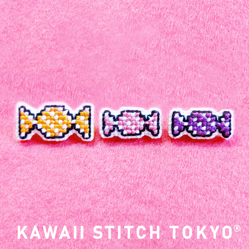 キャンディー【ブローチ】バッチ バッジ 飴 あめ スイーツ 食べ物 お