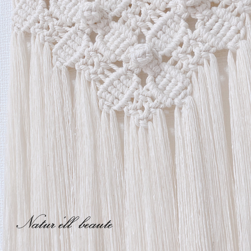 再販！】マクラメ タペストリー 花柄 タペストリー・壁掛け