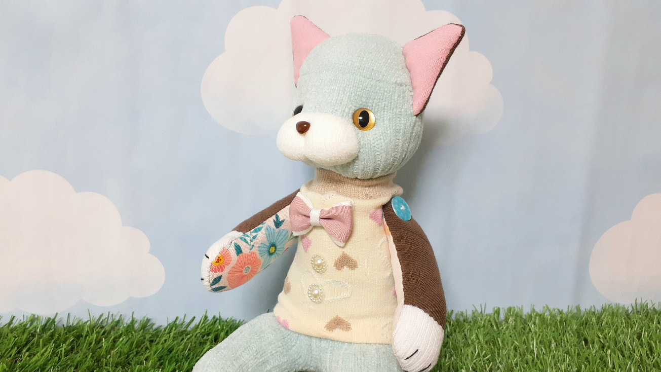 自作ぬいぐるみ・チョコミントの女の子2 チョコミンちゃん 私生 自作 ぬいぐるみ - メルカリ
