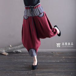 亞麻時尚設計寬鬆長褲 2014 第11張的照片