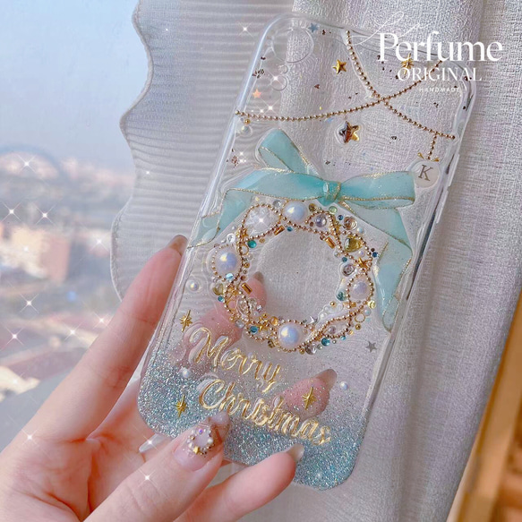イニシャル&名入れ♡リボン✨パール ツリー⭐︎キラキラ iPhoneケース イニシャル&名入れ♡リボン✨パール ツリー⭐︎キラキラ iPhone