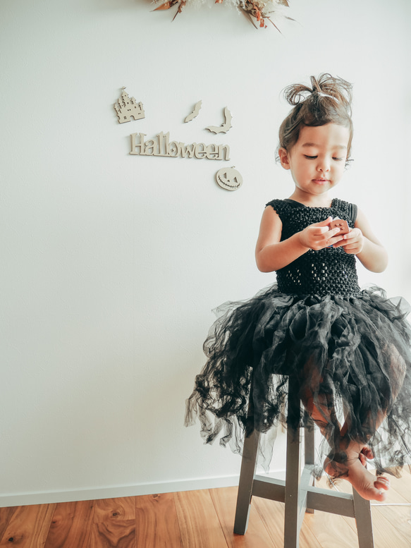 木製レターバナー 【 Halloween A 】ハロウィン ガーランド 飾り おしゃれ 3枚目の画像