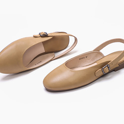 レディースシューズ　本革レザー　靴　手作り　ハンドメイド　天然ゴム サンダル　履きやすい　柔らかい　ベッジュSH96 2枚目の画像