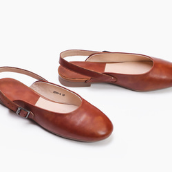 レディースシューズ　本革レザー　靴　手作り　ハンドメイド　天然ゴム サンダル　履きやすい　柔らかいブラウンSH97　 11枚目の画像