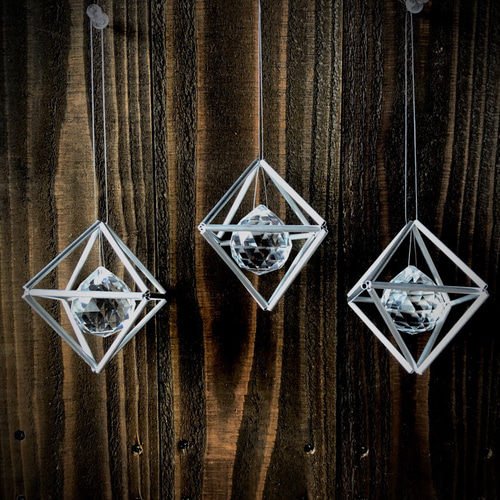 himmeli*ヒンメリ サンキャッチャー ヒンメリ サンキャッチャー 光のモビール | fores.