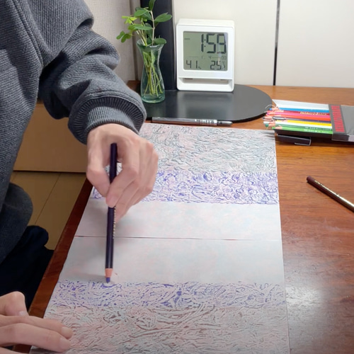 一点モノ 永井雅人パステル画 原画小作品 「Ocean」 アクリル