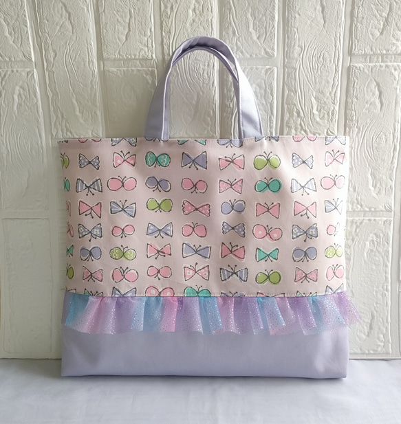 チュールフリルが可愛い♡ChouChoリボンのレッスンバッグ レッスン