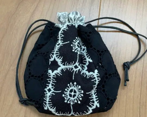 ミナペルホネン▫︎ハンドメイド▫︎巾着bag ミナペルホネン ハンドメイド コロンとプチたまご巾着袋！anemone