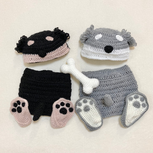 【❆様】 シュナウザーちゃんの着ぐるみコスチューム ぬい服 楽天市場】着ぐるみ（適正犬種ミニチュア シュナウザー