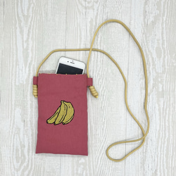 手工刺繡智能手機單肩包 Banana 第2張的照片