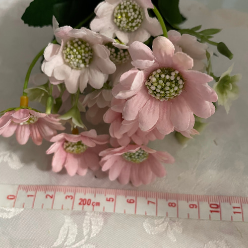 no106,デイジー花束タイプ,アーティフィシャルフラワー,白,アレンジ用