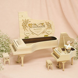 Nori7様専用ひのきのアニバーサリーピアノ・リングピロー～ひのきのシンデレラピアノ～ 7枚目の画像