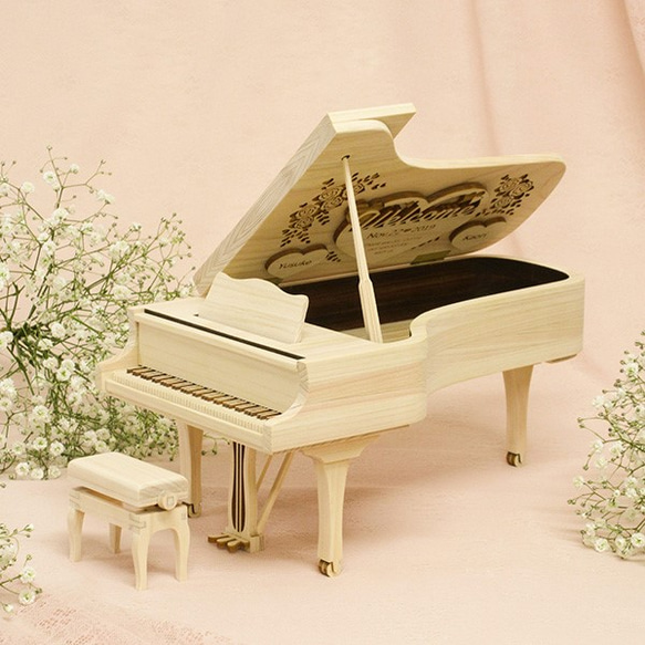 Nori7様専用ひのきのアニバーサリーピアノ・リングピロー～ひのきのシンデレラピアノ～ 6枚目の画像