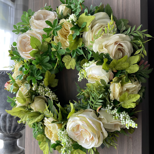 バラのリース リース Natur. 通販 14667449｜Creema(クリーマ)