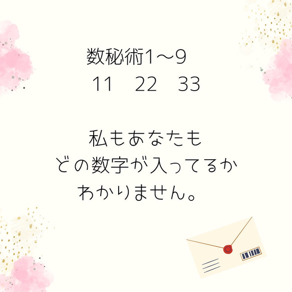 数字からの手紙【送料込み】 2枚目の画像