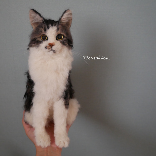 ねこのきもちWEB版に掲載！】羊毛フェルトねこ・うちの子オーダー