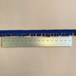 中国リボン 販売単位：100cm【2204-C25】ブルー 3枚目の画像