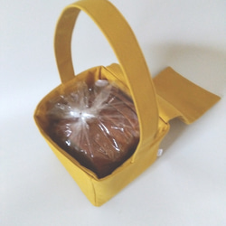 (SALE) ＊一斤食パン運ぶバッグ 「コードニー」倉敷帆布使用 2枚目の画像