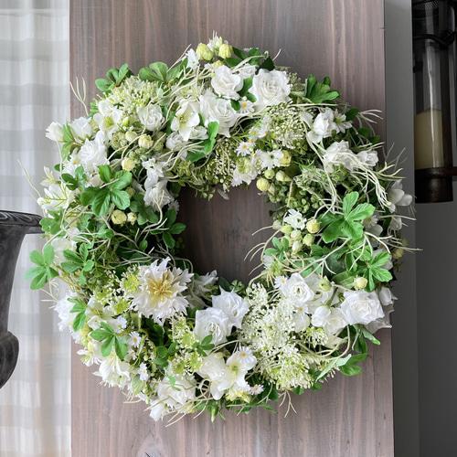 白小花のリース リース Natur. 通販 14667775｜Creema(クリーマ) 