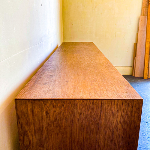 オールドメゾン 木製アンティーク風引き出し2段 CD保管 old maison（オールドメゾン）】チーク古材を使用したビンテージ