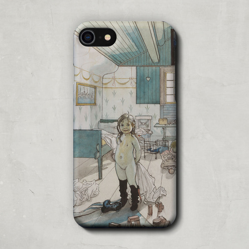 スマホケース / カール ラーション「ママ と 小さな 女の子 の 部屋  