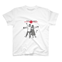 【couple】記念日に着たい似顔絵ペアTシャツ 1枚目の画像