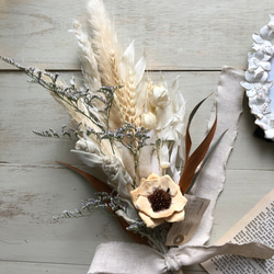 瑠璃玉アザミとラベンダーのブルースワッグ ドライフラワー ドライ