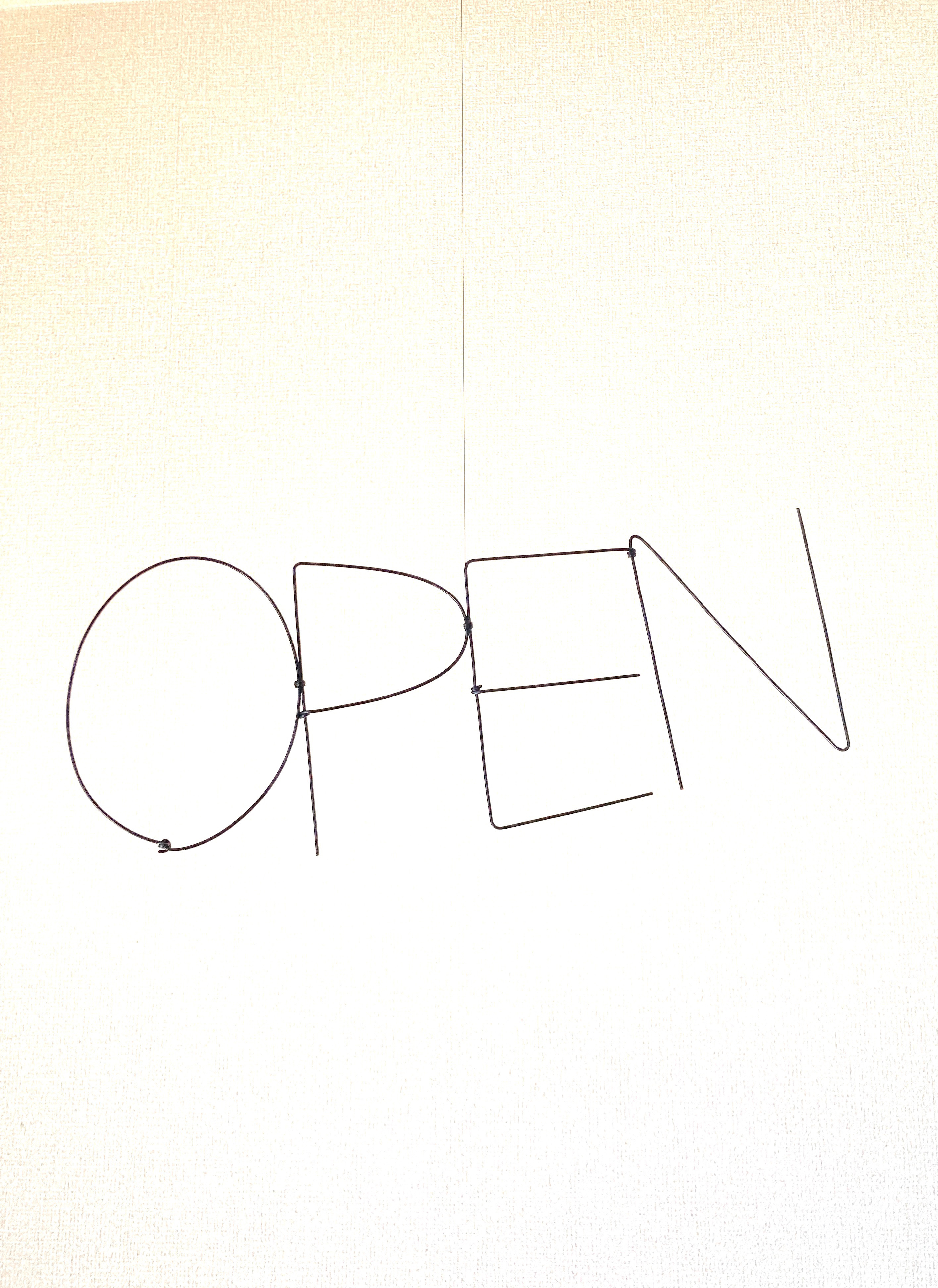 『open』モビール　看板　インテリア　イベント