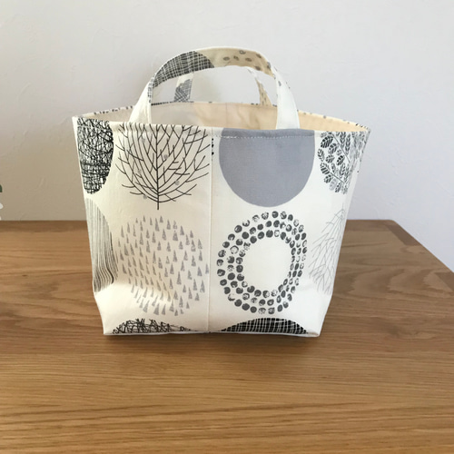 北欧布バスケット 小物収納 Mサイズ フリーボックス・小物入れ SHO