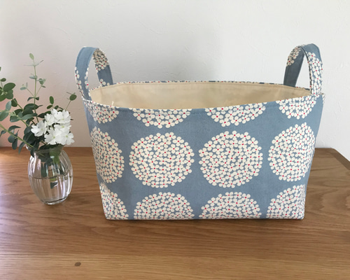 夢工房 布バスケット ・小物入れ ペン立て ☆おまとめ☆ Fabric basket organizer with partition] divided box with