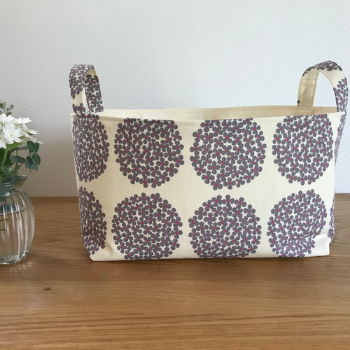 北欧布バスケット 小物収納 Mサイズ フリーボックス・小物入れ SHO  