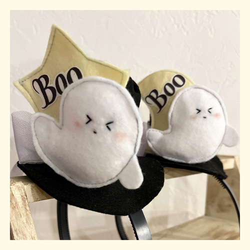 ハロウィン限定 おばけ帽子 カチューシャ 誕生日 月齢フォト おうち