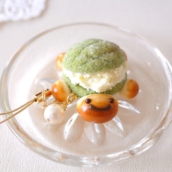 カメロンパン・ストラップ（抹茶） 携帯ストラップ minatsu 通販