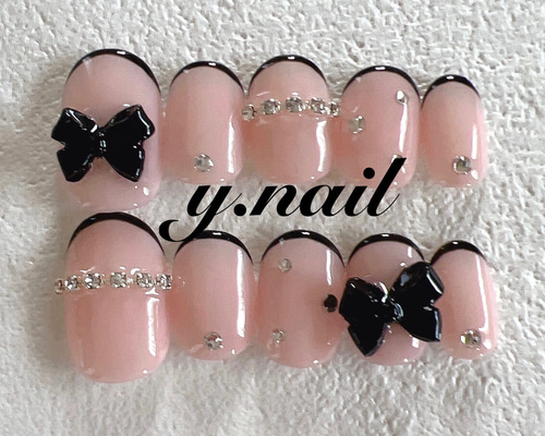 75))ネイルチップ ショートネイル リボンネイル フレンチガーリー キラキラ Amazon | COLORBIRD ネイルチップ ショート 24枚 ピンク ネイル