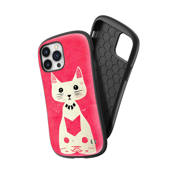 iFace 型貓 iPhone 15 / 14 / SE3 / 13 相容於所有型號防震智慧型手機保護殼 S915 第5張的照片