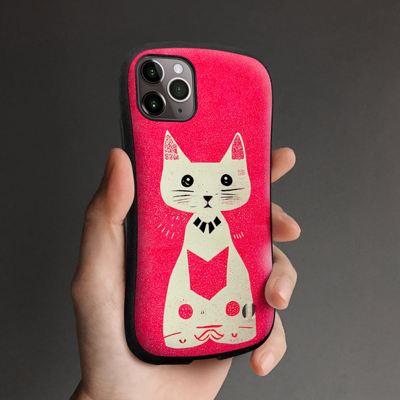 iFace 型貓 iPhone 15 / 14 / SE3 / 13 相容於所有型號防震智慧型手機保護殼 S915 第1張的照片