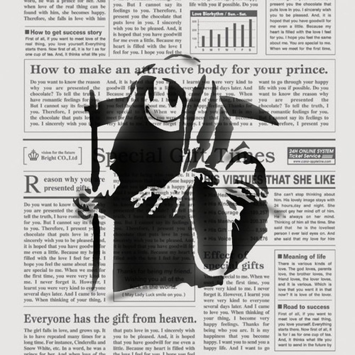 BANKSY調 バンクシー調スマイリーリーパー ステンシルシート 切り絵